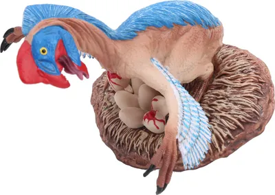 Image de Modèle de dinosaure, animal hautement réaliste, jouet éducatif pour enfants, décoration intérieure, bleu