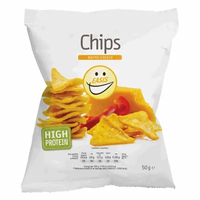 Produktbild von EASIS Chips Nacho Cheese 50g - Ohne Zuckerzusatz · Glutenfrei