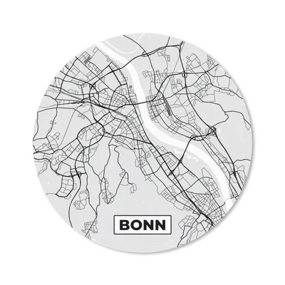 Produktbild von MuchoWow® Mauspad Mousepad Karte - Bonn - Deutschland - Stadtplan 40x40 cm - Mousepads - Maus Mat - Pad - Mausunterlage - Schreibtisch Accessoires