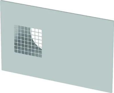 Produktbild von Zehnder Kombi-Außenwandgitter ComfoEdge Dupla Edelstahloptik, Außenluft rechts DN 125
