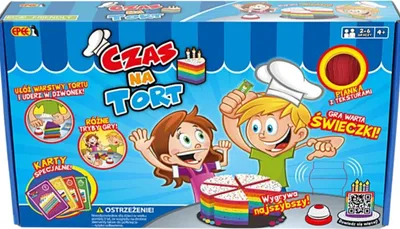 Zdjęcie produktu dla Czas Na Tort Gra Dla Dzieci Karty Gra Logiczna Sensoryczna 3 Tryby Grania
