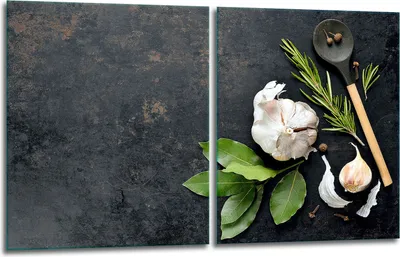 Produktbild von Herdabdeckplatten 2x40x52 Glaskeramikkochfeld 2-Teilig Glas Spritzschutz Küche