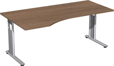 Produktbild von Geramöbel PC-Schreibtisch l Nußbaum1800x800/1000,C-680-820