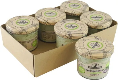 Produktbild von Knoblauchcreme Kräuter von Spreewald-Rabe 6er Set (6 Gläser à 100 g)