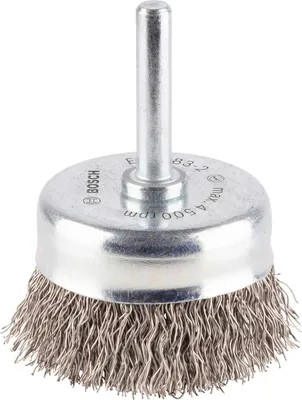 Obrázok produktu pre Bosch 2 608 622 117, Kefa na pohár, 6 mm, 5 cm, 0,3 mm, Nerezová oceľ, 4500 ot/min