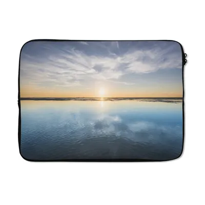 Produktbild von MuchoWow® Laptop Hülle 13 Zoll Meer - Wolken - Sonne Laptoptasche - Laptophülle - Sleeve - Rundumschutz