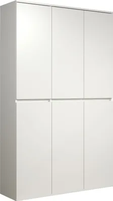 Produktbild von trendteam Nevada szafa wielofunkcyjna 6-drzwiowa biała, wys./szer./gł. ok. 111/191/34 cm
