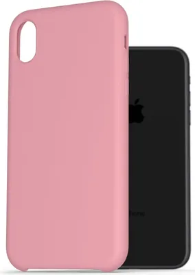 Produktbild von AlzaGuard Premium Flüssig-Silikonhülle für iPhone Xr rosa