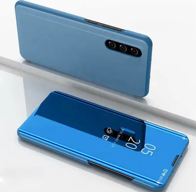 Produktbild von Handyhülle für Huawei P30 Smart Cover Schutzhülle Clear View Case Blau