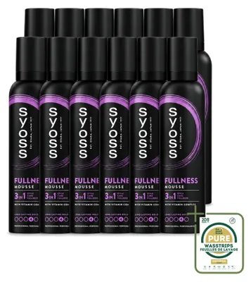 Productafbeelding van 12 x Syoss Volume Haarmousse - 250 ml - Verpakking met 12 stuks