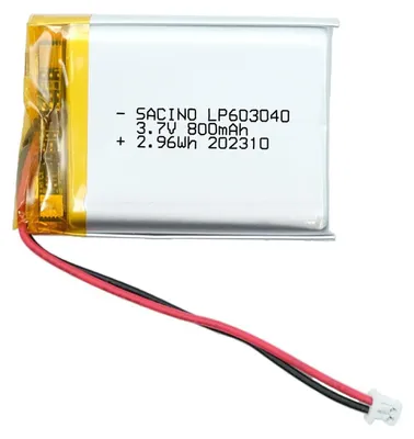 Produktbild von DC 3,7 V 800 mAh 603040 LIPO Akku ,wiederaufladbar