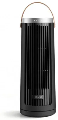 Produktbild von Levoit LTF-F132-BEUR, Haushaltsturmventilator, Schwarz, Tisch, Flur, 20 dB, 90°, 12 h