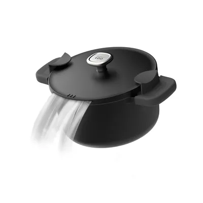 Produktbild von BergHOFF Leo Phantom, 4,4 l, Schwarz, Keramik, Gas, Halogen, Induktion, Versiegelte Platte, Aluminium, Aluminium, Aluminium