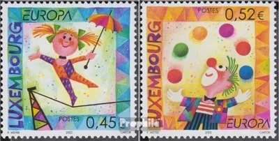 Produktbild von Briefmarken Luxemburg 2002 Mi 1579-1580 (kompl.Ausg.) postfrisch Zirkus