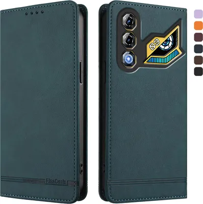 Produktbild von Hülle für ZTE nubia Neo 3 GT, Retro Kunstleder Ständer Klapphülle mit Kartenfächer und Magnetische Grün