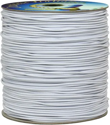 Imagen del producto de Elástico de 3 mm, color blanco, 15 metros, para manualidades