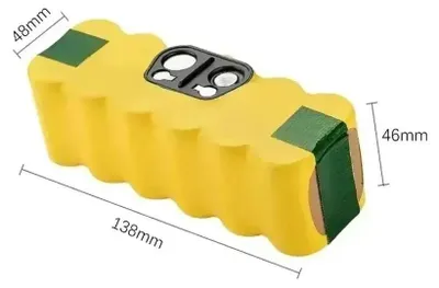 Image de Batterie pour robot aspirateur - Lithium-ion 14,4 V - 9800 mAh - Batterie de rechange - Compatible avec les séries 500 à 900 - Batterie seule - 1 pièce