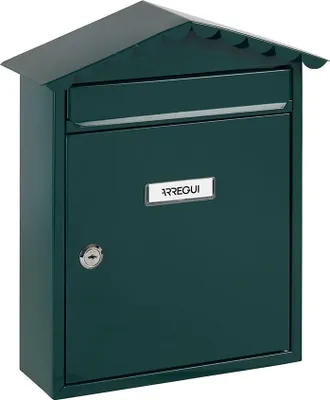 Immagine prodotto di Arregui E-5743, Cassetta delle lettere a muro, acciaio, verde, chiave, 22,8 cm, 300 mm