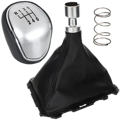 Produktbild von Schaltknauf + Schaltmanschette für Ford Focus III 2011-2014 6-Gang silber