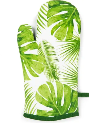 Immagine prodotto di Guanto da forno Excelsa in cotone Foliage 32x18 cm colorato