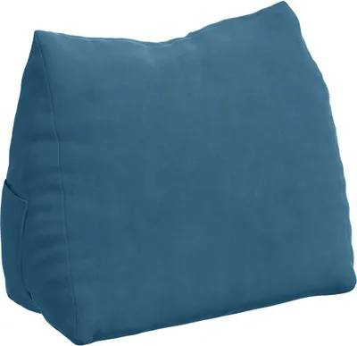 Zdjęcie produktu dla vidaXL Poduszka na plecy niebieska 45 x 20 x 35 cm tkanina sztruksowa