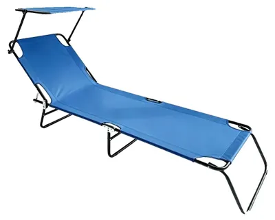 Imagen del producto de Silla de camping plegable, con respaldo ajustable, diseño portátil, 2 unidades