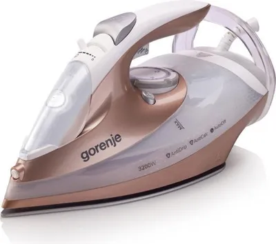 A studio shot of a Gorenje steam iron.