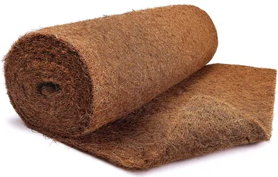 Produktbild von Kokosmatte aus 100% Kokosfasern - 100cm x 5m Rolle Anzuchtmatte ohne Latex - Winterschutz und Kälteschutz für Pflanzen - Baumschutz Meterware Naturprodukt