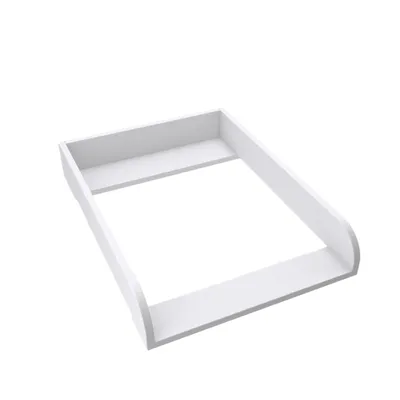 Produktbild von regalik Wickelaufsatz für Hemnes von IKEA, Wickeltischaufsatz für 50 cm Kommoden, Abnehmbar Wickelkommode aufsatz, Abgerundeten Frontplatten, Weiß, 72cm x 54cm