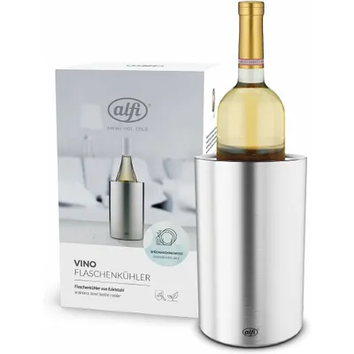 Imagen del producto de alfi, contador de botellas para vino, acero inoxidable cepillado