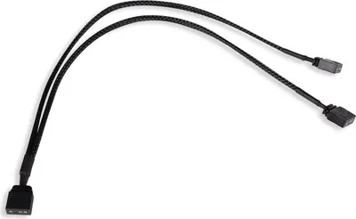 Immagine prodotto di Alphacool Y-splitter aRGB da 3 pin a 2x 3 pin, cavo Y-splitter, nero