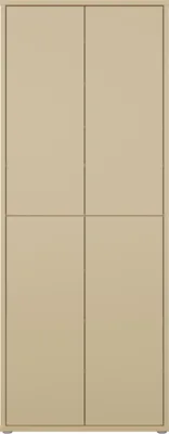 Produktbild von Schuhschrank >ALICE SPRINGS< in Buttergelb - 74,5x191,9x34,9cm (BxHxT)