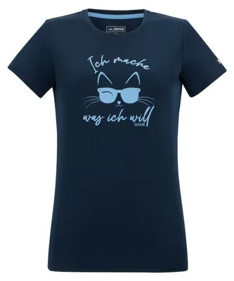 Produktbild von Regatta Damen Piqué T-Shirt WnsFingalSgn, Navy, Gr. 14, Grafikdruck, schnelltrocknend, UV-Schutz 50+