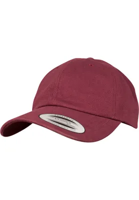 Produktbild von FLEXFIT 6245PT | Peached Baumwolle Twill Dad Cap / mit Metallschließe - Farbe: Maroon - Größe: One Size