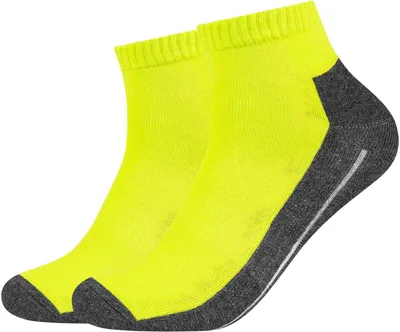 Produktbild von 2er Pack camano Pro Tex Funktions Quarter Socken Unisex 7500 - lime 35-38