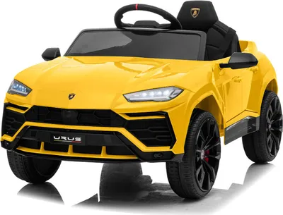 Produktbild von Lamborghini Urus Kinderauto Kinderfahrzeug Kinder Elektroauto 12V / 2x Motoren / Öffnende Türen (Gelb)