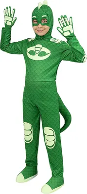 Produktbild von PJ Masks – Gecko Kostüm für Kinder Kindergröße: 122-128