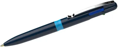 Produktbild von Kugelschreiber 4-Farb Take4 M dunkelblau schwarz/rot/blau/grün  Packung mit 10 Stück