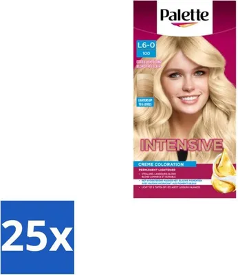 Zdjęcie produktu dla Poly Palette – farba do włosów – 100 bardzo jasny blond – 115 ml – opakowanie ekonomiczne – 25 sztuk