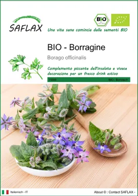 Immagine prodotto di SAFLAX  -- Borragine  - 40 semi - Borago