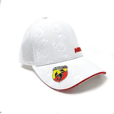 Produktbild von Abarth Offizielle Sommer Mütze mit Gebogenem Schirm, Weiß