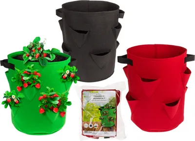 Produktbild von OOTB Erdbeer-Pflanzsack mit 8 Pflanztaschen35 x 42 cm