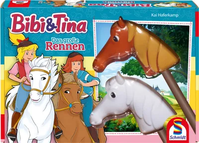 Produktbild von Schmidt Spiele Bibi & Tina Das große Rennen, Kinderspiel, Gesellschaftsspiel, Für 2 Spieler, Ab 5 Jahren, 40577