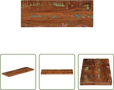 Produktbild von The Living Store Tischplatte 90x30x3,8 cm Rechteckig Altholz Massiv
