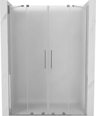 Obrázok produktu pre Posuvné sprchové dvere Mexen Velar Duo 160 cm, matné, chróm - 871-160-000-32-01