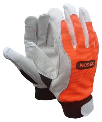 Image de Gants de travail Oregon antidérapants, avec paume en cuir renforcée, taille M - Taille M - 10
