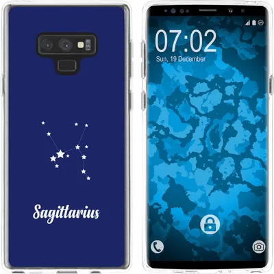Produktbild von PhoneNatic Case kompatibel mit Samsung Galaxy Note 9 Silikon-Hülle SternzeichenSagittarius M5