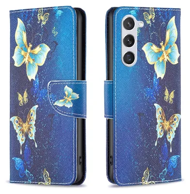 Produktbild von Für Samsung Galaxy S25 5G Kunstleder Tasche Hülle Book Wallet Motiv Design Etuis