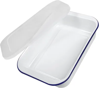 Immagine prodotto di Teglia da forno smaltata con coperchio in plastica