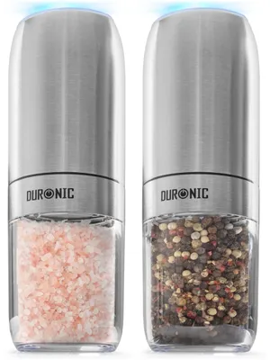Elektrische Salz- und Pfeffermühlen 2er Set 150 ml mit LED